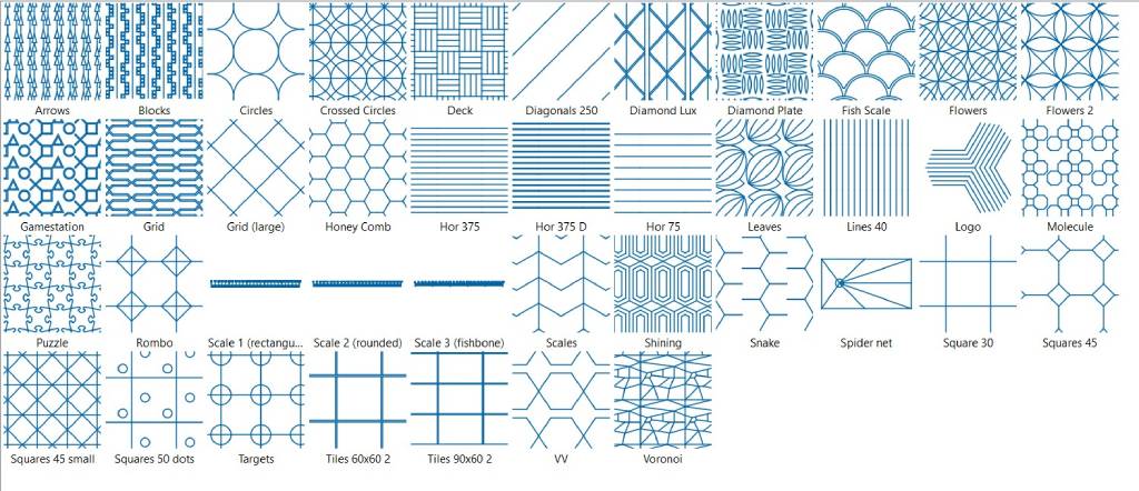 EVA Foam patterns